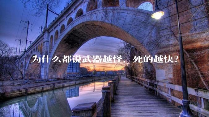 为什么都说武器越怪，死的越快？
