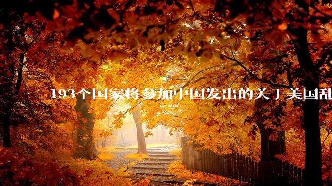 193个国家将参加中国发出的关于美国乱征关税问题的会议，你怎么看?