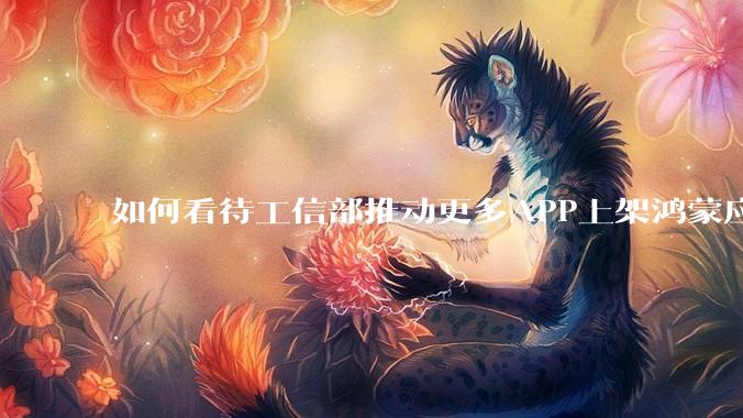 如何看待工信部推动更多APP上架鸿蒙应用商店？