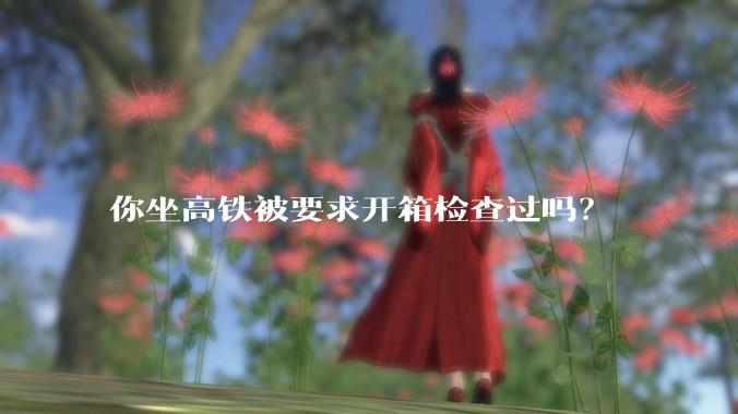 你坐高铁被要求开箱检查过吗？