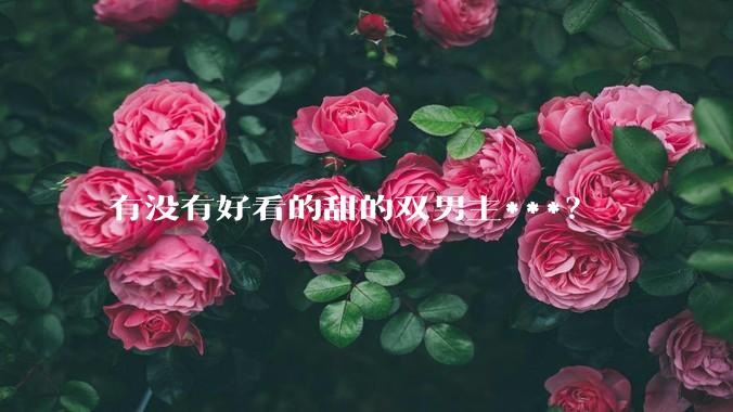 有没有好看的甜的双男主***？
