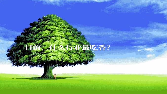 目前，什么行业最吃香？