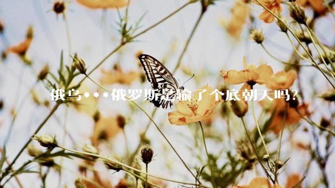俄乌***俄罗斯是输了个底朝天吗？