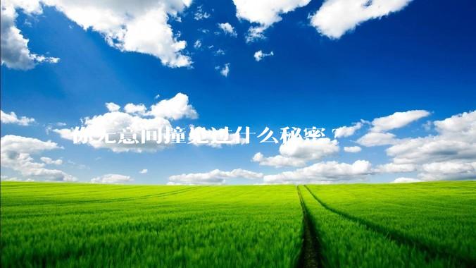你无意间撞见过什么秘密?
